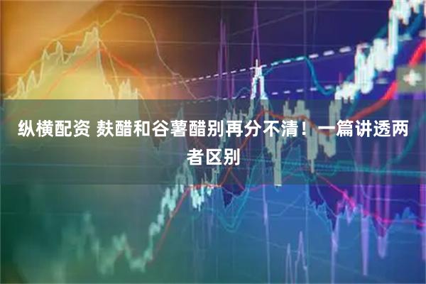 纵横配资 麸醋和谷薯醋别再分不清！一篇讲透两者区别