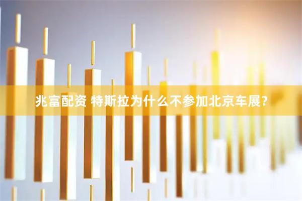 兆富配资 特斯拉为什么不参加北京车展？