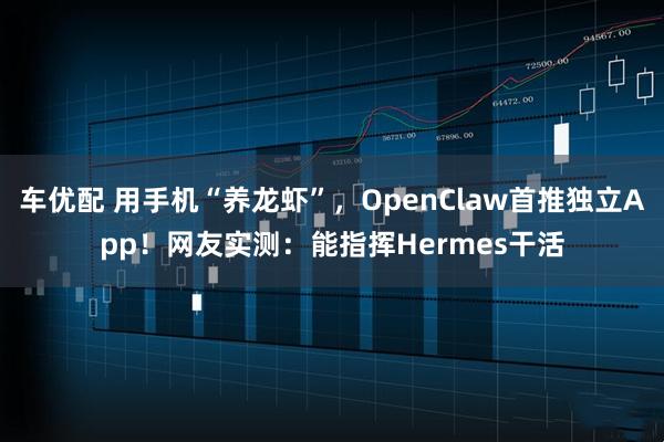 车优配 用手机“养龙虾”，OpenClaw首推独立App！网友实测：能指挥Hermes干活